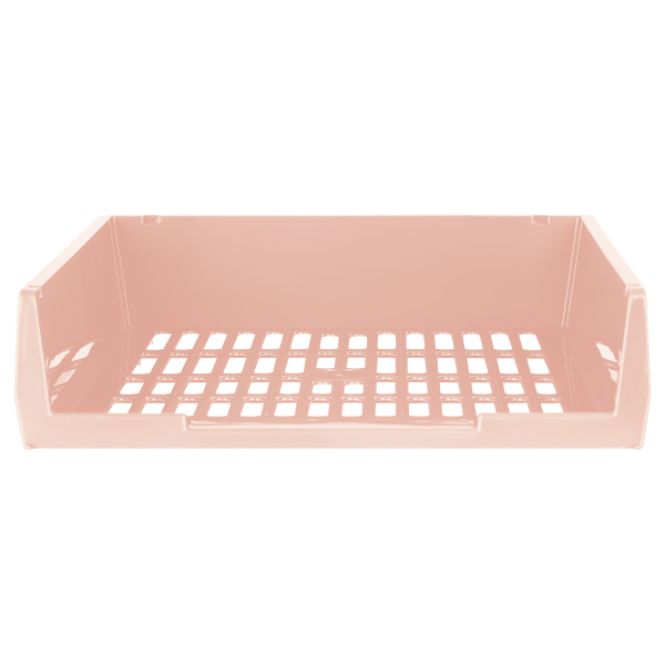 Лоток горизонтальный СТАММ "Респект" сетчатый, розовый (ЛТГ-31715)
