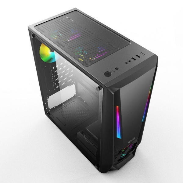 Корпус ALSEYE  Reactor-B Mini-ITX/Micro ATX/ATX, USB2.0*2+HD Audio+USB3.0*1 USB2.0*2+HD Audio+USB3.0*1