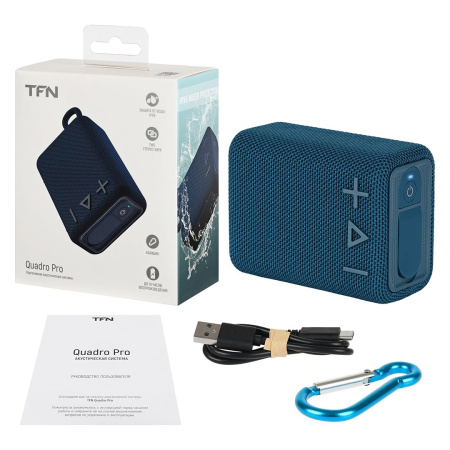 Портативная колонка TFN TWS Quadro Pro, Bluetooth 1x5Вт 1800mAh синий