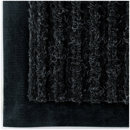 Коврик входной влаговпитывающий, ворсовый, ребристый OfficeClean, 90*120 см, черный (285744)