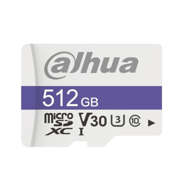 Карта памяти microSDXC 512Gb Dahua UHS-I U3 V30 [DHI-TF-C100A-512GB](SD адаптер)