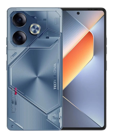 Смартфон Tecno POVA 6 12Гб 256Гб Interstellar Blue 6.8", AMOLED, 2460*1080, 2*2.2+6*2ГГц, 108+2Мп, 32Мп, 4G, 6000мАч, And 14