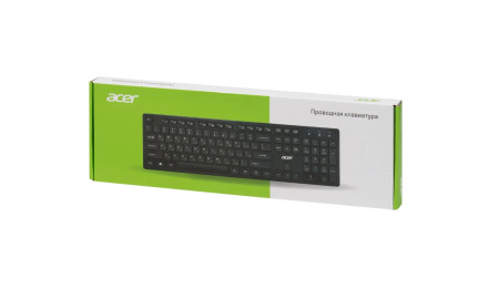 Клавиатура USB Acer OKW122, черный (ZL.KBDEE.00C)