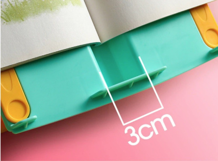 Подставка для книг Kaba с расширителями до А4, регулируемая, голубая (КВХ-6221Е)