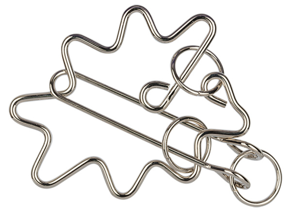 Головоломка металлическая  "DELFBRICK" DLM-35 1 шт "Облако" 5 элемент.