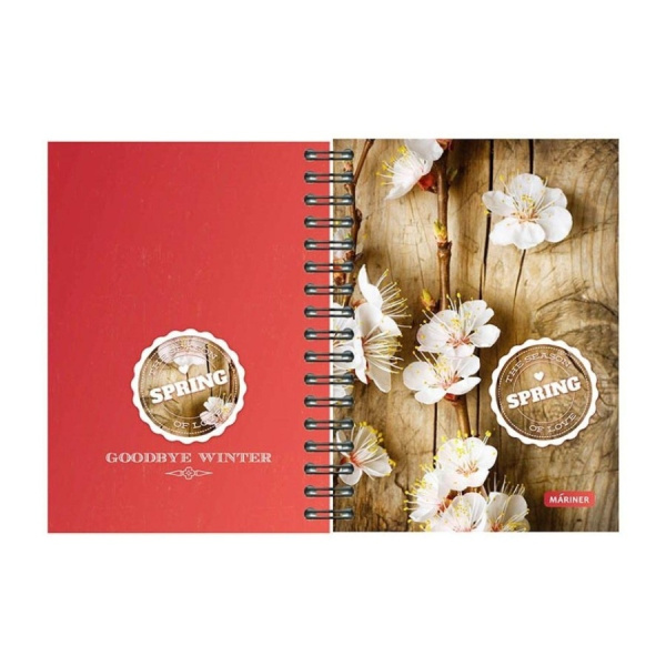 Бизнес-тетрадь Mariner А5 120л. "Spring" на спирали (1608817)