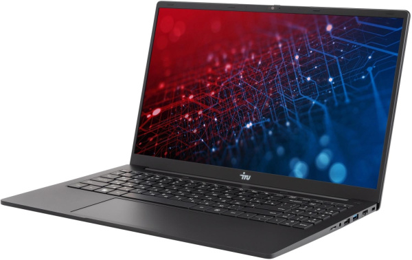 Ноутбук IRU Strato 15ALID4 Core i5 13420H 16Gb SSD512Gb Intel UHD Graphics 15.6" IPS FHD (1920x1080) Windows 11 Pro black WiFi BT Cam 6000mAh (2168028)