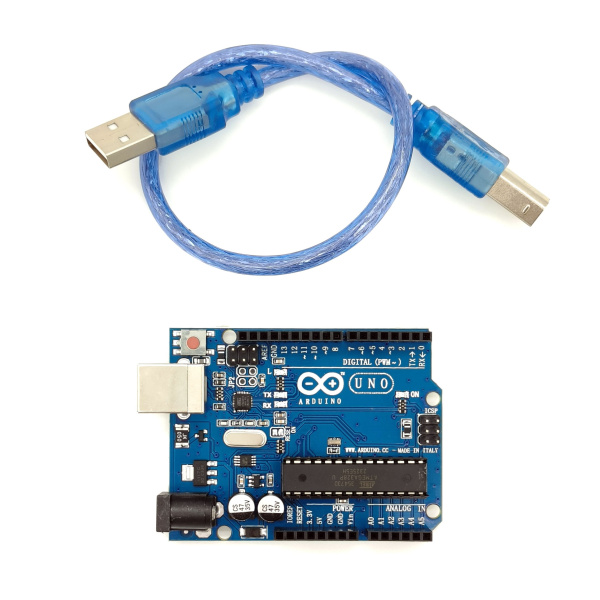 Плата отладочная Arduino UNO R3, ATmega328-PU, ATmega16U2, USB Type B