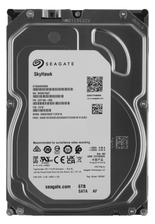 Жесткий диск HDD 6,0Tb Seagate SkyHawk ST6000VX008 5400,256Mb