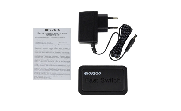 Коммутатор ORIGO OS1105/A1A 5-портовый неуправляемый 10/100 Мбит/с