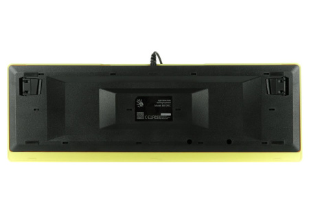 Игровая клавиатура USB A4Tech Bloody B810RС механическая желый/черный