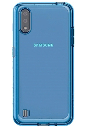 Накладка для Samsung Galaxy M01 araree M cover синяя (GP-FPM015KDALR)