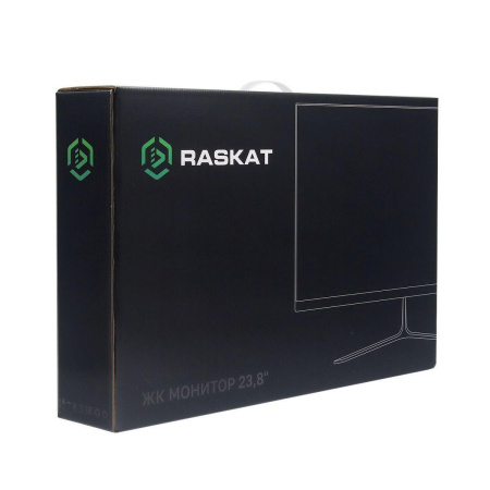 Монитор 23.8" Raskat I24F10DAW (23.8',IPS, 1920*1080, VGA+HDMI+DP, 5ms, 178°/178°, 1000:1, 100Hz, White)