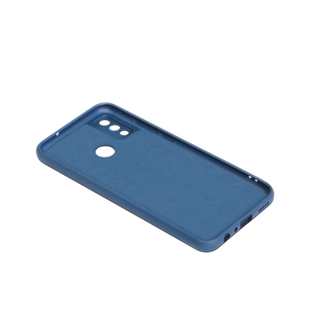 Чехол силиконовый с микрофиброй для Honor 9X Lite DF hwOriginal-18 (blue)