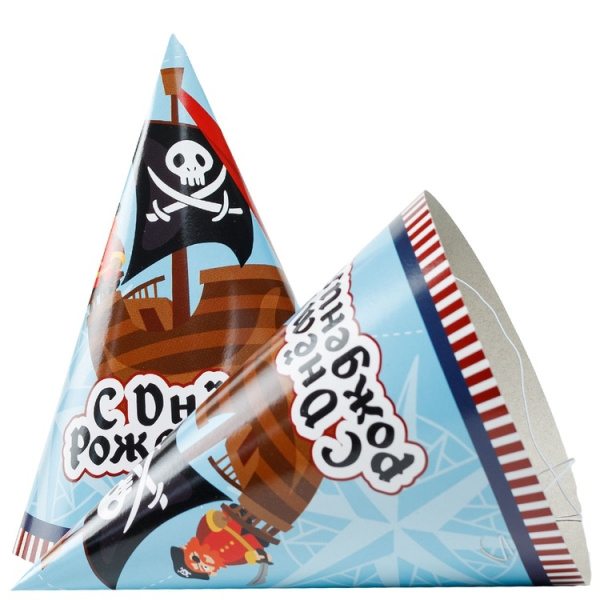 Набор колпаков Пиратский корабль 6шт. (1501-6140) 