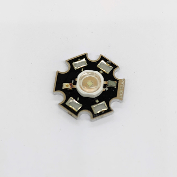 Светодиод мощный, 3вт, зеленый, 3.5в, 0.7а, 95лм, 140°, LED, PG1N-3LGS-SD