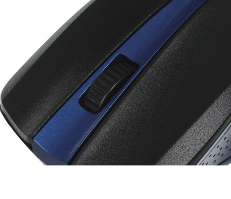 Мышь беспроводная Oklick 485MW оптическая, 1200dpi, радиус действия до 10м, Black/Blue