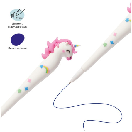 Ручка шариковая MESHU "Unicorn" синяя, 0,7мм (296415)