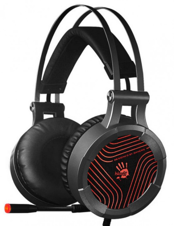 Игровая гарнитура A4Tech Bloody G530 мониторные кабель 1.8м, Black/Grey