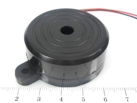 излучатель(зуммер) пьезоэлектрический  9в, 42мм, 120мА, 100дБ, генератор, сирена, EFM-310