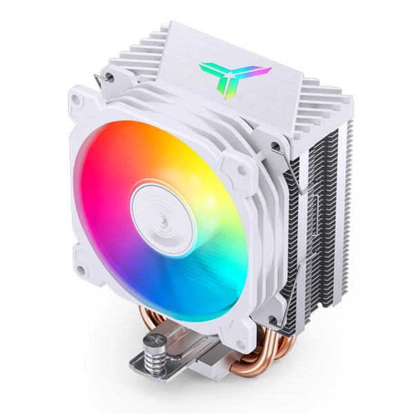 Кулер S115х/1200/1700/1851/AMx Jonsbo CR-1400 E ARGB White (160W/92mm/800-2200rpm/ARGB/4 тепловые трубки/белый)