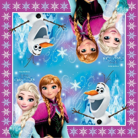 Салфетки "Холодное Сердце. Северное сияние", 33*33см, 20шт. (86757)