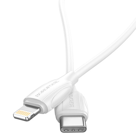 Кабель Lightning (m) - USB Type-C (m) BOROFONE BX19, 1м, 20W, белый