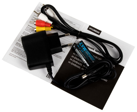 Цифровая приставка DVB-T2 Hyundai H-DVB500 черный