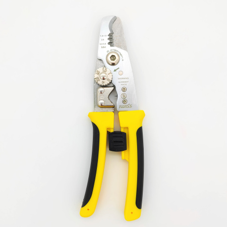 Стриппер Iwiss 8",1..8мм², продольная зачистка кабеля, кабелерез