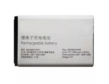 АКБ (аккумулятор) Philips AB1050CWMT ( E103 ) 3.7V 1050mAh