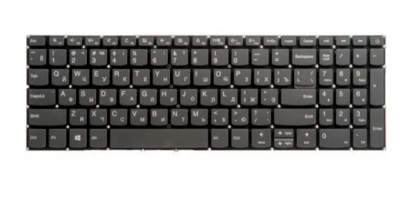 Клавиатура Lenovo 320-15ABR 320-15AST серая с подсветкой