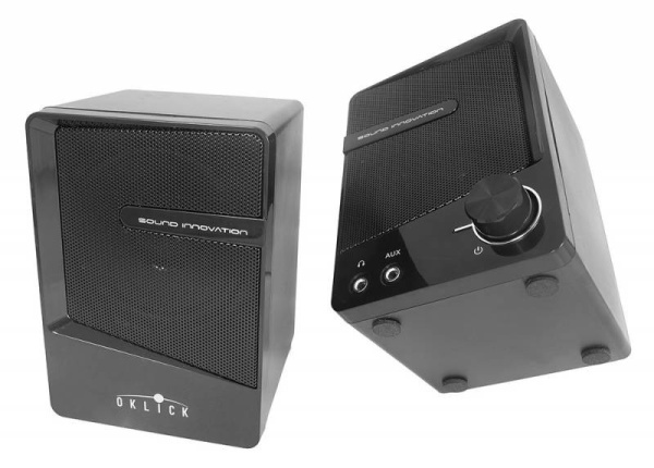 Актив.колонки 2.0 Оклик OK-126 6Вт, пластик, Black
