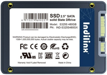 SSD-накопитель 480Гб Indilinx S325S [IND-S325S480GX](3D NAND,500/450 Мб/с)
