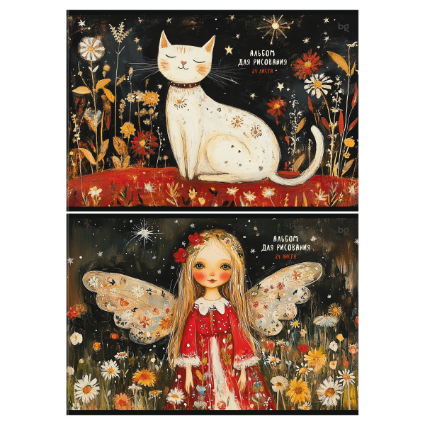 Альбом для рисования 24л. "Сказочный" BG АР4ск24 08605