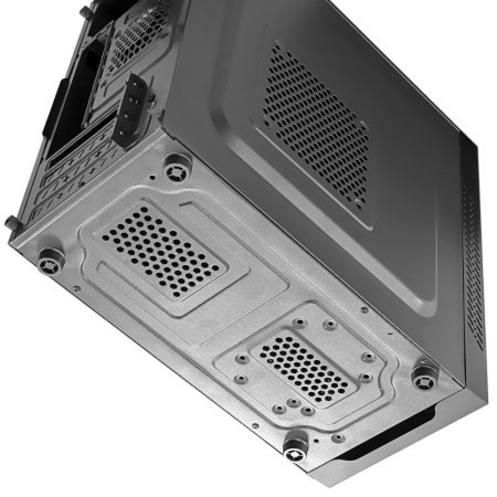 Корпус mATX Б_БП Ginzzu D350 RGB (USB, Audio, RGB Led, черный)