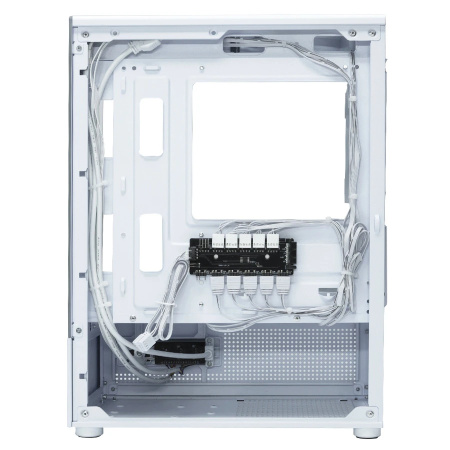 Корпус mATX Б_БП XASTRA Q300M 5ARGB-C6 White (USB3.0,Audio,белый,5х120мм ARGB,ARGB+PWM HUB 6port,CPU Cooler до 163мм, VGA до 280мм,"аквариум")
