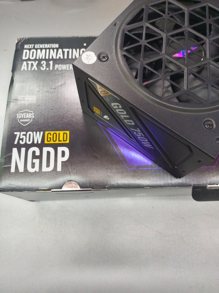 Распродажа! Блок питания 750Вт 1STPLAYER NGDP 750W (APFC,120мм,2PCI-E,12VHPWR,8SATA,80+Gold,модульный)[HA-750BA4](не полный комплект)