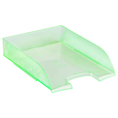 Лоток горизонтальный СТАММ "Вега" тонированный неоновый зеленый (ЛТГ-31749)