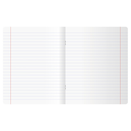 Тетрадь 24л. лин. "UniTone. Neon", пласт. прозрач. обложка, голубой, BG (Т5ск24_пл 12463)