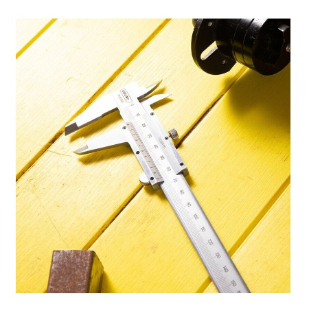 Штангенциркуль механический 150мм, 0.02мм, металл, Deli DL92150