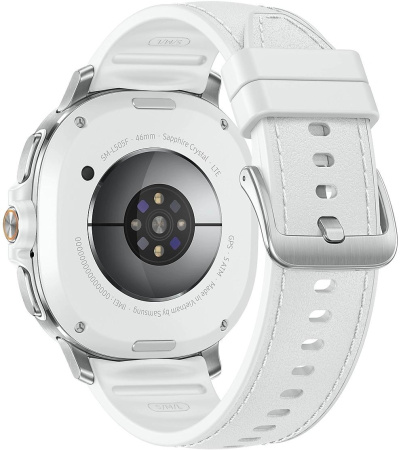 Смарт-часы Samsung Galaxy Watch 8 Classic LTE Watch 8 Classic 46мм 1.34" Super AMOLED корп.серебристый рем.белый (SM-L505FZWACAU)