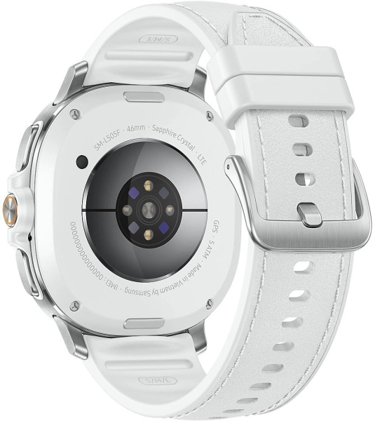 Смарт-часы Samsung Galaxy Watch 8 Classic LTE Watch 8 Classic 46мм 1.34" Super AMOLED корп.серебристый рем.белый (SM-L505FZWACAU)