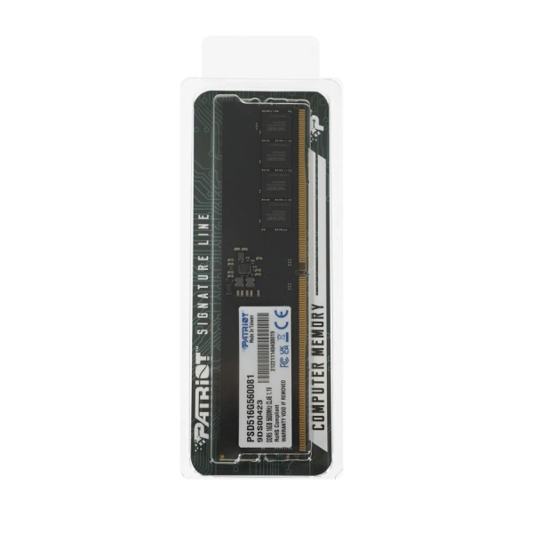 Модуль памяти DIMM DDR5 16Гб 5600МГц Patriot Signature (PSD516G560081) CL46