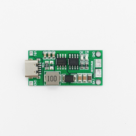 Модуль зарядки Li-ion 2S, Type-C DC 5V 2A - DC 8.4V, 1.1A