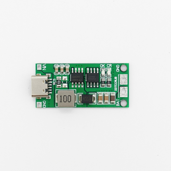 Модуль зарядки Li-ion 2S, Type-C DC 5V 2A - DC 8.4V, 1.1A