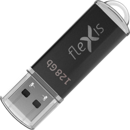 Флеш-накопитель USB3.0 128GB Flexis RB-108 (FUB30128RBK-108) черный