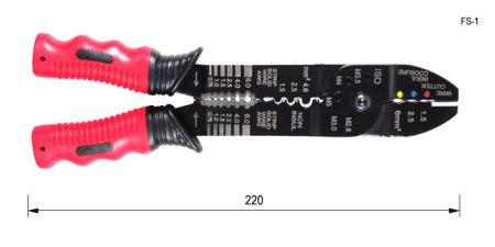 Кримпер многофункциональный Fasen FS-1, 0.75..6кв.мм