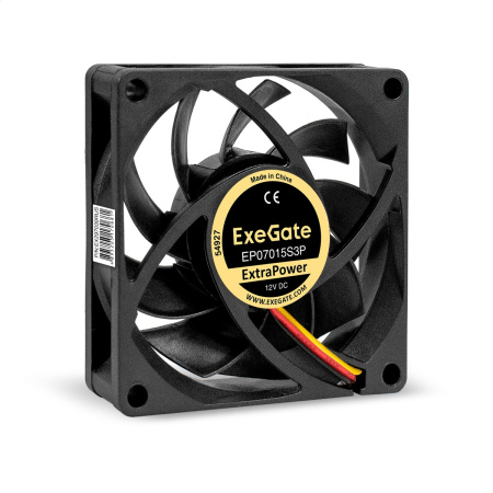 Кулер в корпус 70x70x15 Exegate ExtraPower EP07015S3P [EX297039RUS](sleeve,3pin,3000rpm)