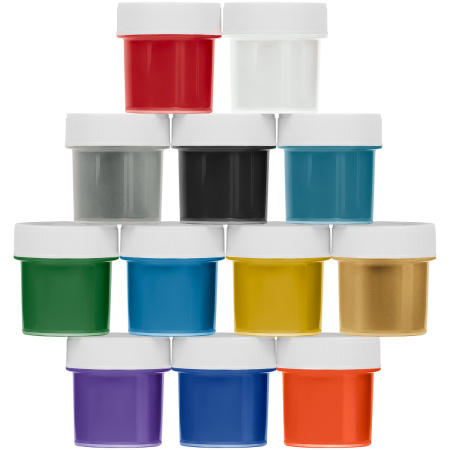 Краски акрил. 12цв. ГАММА "Хобби" 20мл по ткани (100712)