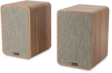 Актив.колонки 2.0 Оклик OK-417A 40Вт,питание от сети, Bluetooth, светлое дерево